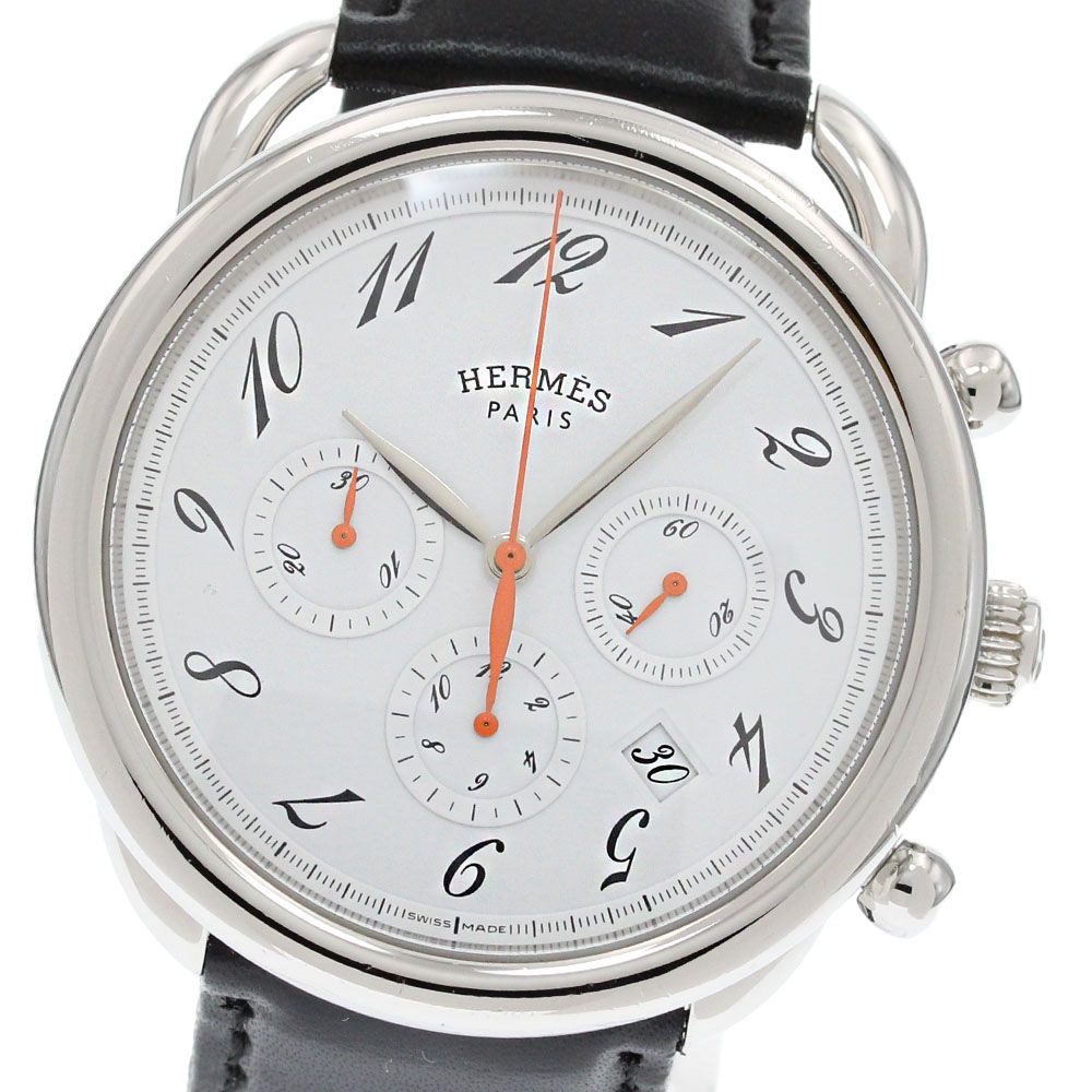 エルメス HERMES AR4.910a アルソー クロノグラフ 自動巻き メンズ_860328