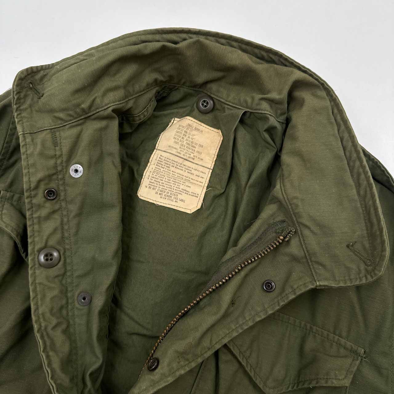 70s US ARMY 米軍 M65 3rd S-R フィールドジャケット 美品 70s ALPHA 社製 米軍実物 US ARMY M-65 フィールド ジャケット