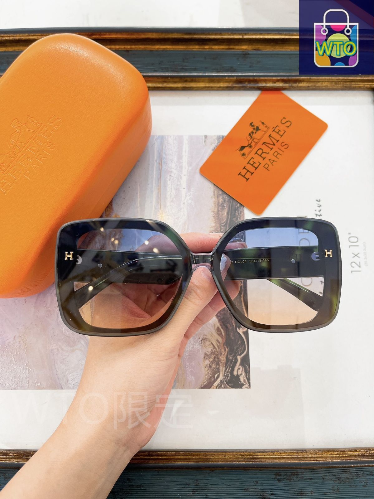 Yin Year ブラック サングラス 収納袋付き