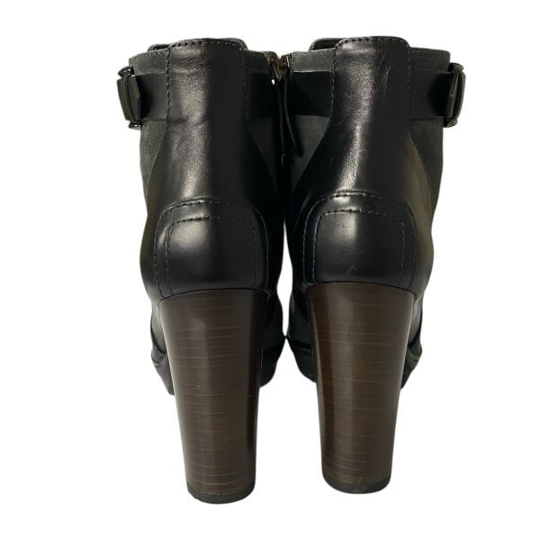 トッズ Tod s ショートブーツ ブーティ サイドジップ チャンキーヒール グレー スエード 35 1|2 22.5cm レディース 5E029 KIN-KAAI_COM