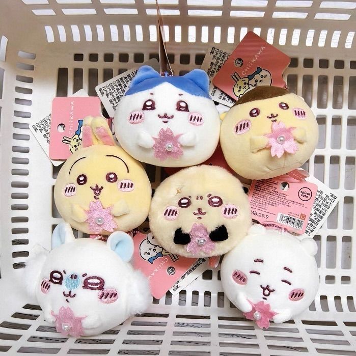 ちいかわ　MINISO 中国限定 桜の季節　大福　マスコット 6個セット MINISO メイソウ ちいかわ 桜の季節 大福 マスコット ちいかわ