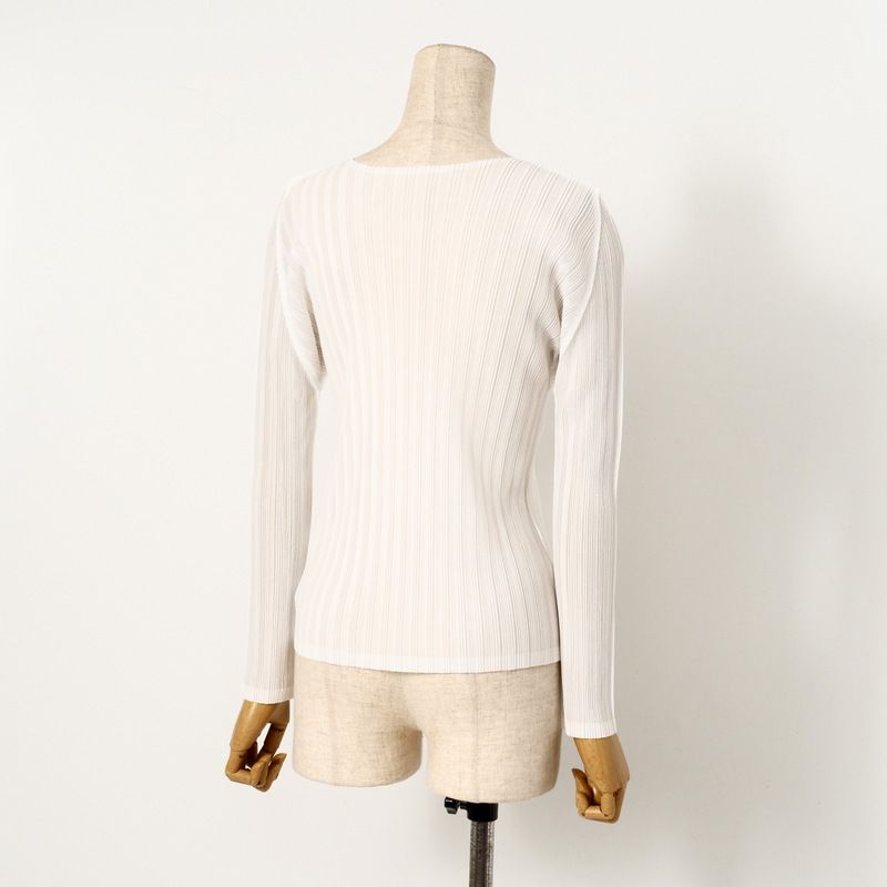 イッセイミヤケ WHITE LABEL チェック 長袖カットソー T イッセイミヤケ WHITE LABEL チェック 長袖カットソー T