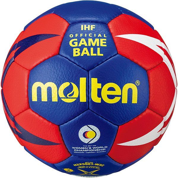 ♥ モルテン ハンドボール 2号球 ヌエバX5000 デンマーク|ノルウェー|スウェーデン大会 2025年女子ハンドボール世界選手権 公式試合球 国際公認球 高校生以上女子 中学生 H2X5001-W3Z