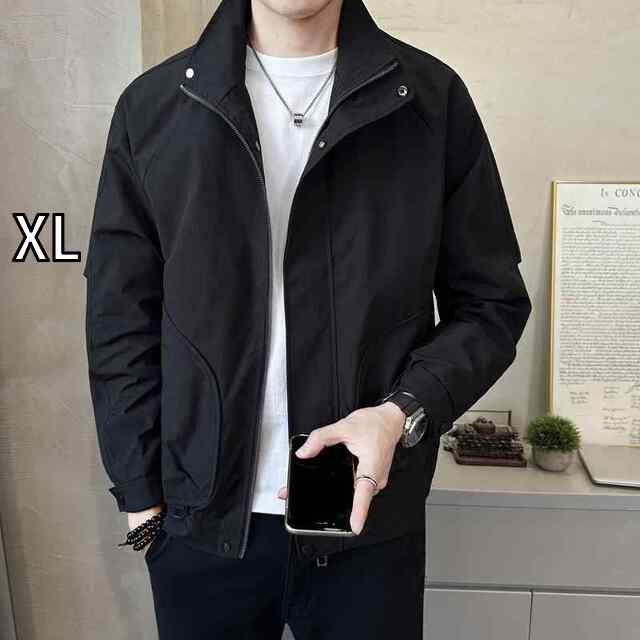 XL 秋冬 コーデ メンズ 服 シンプル ファッション オシャレ 大人 かっこいい 大きいサイズ ストリート 紳士服 スタンドカラー ジャケット トップス カジュアル