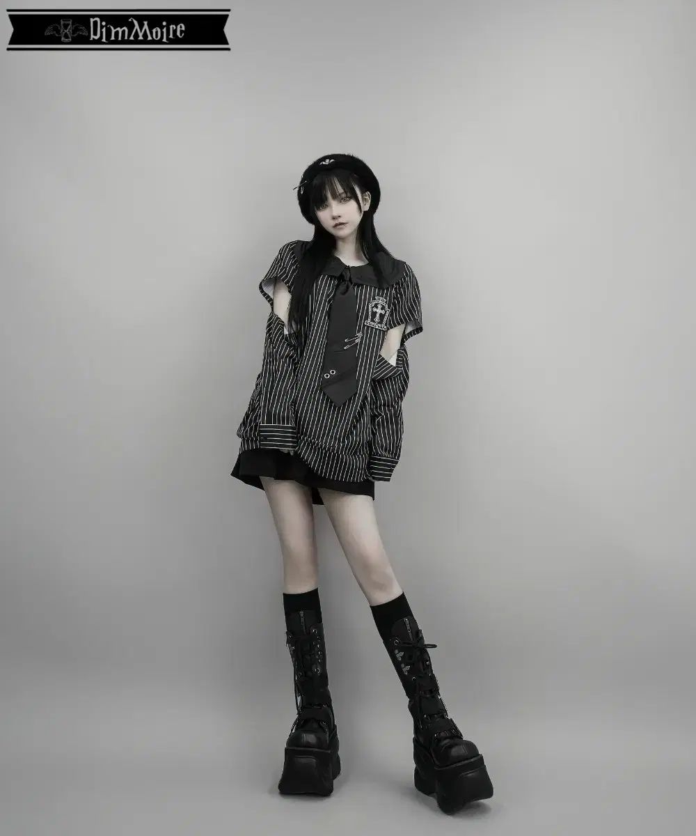 DimMoire Gothicセーラーシャツ【Stripe】M