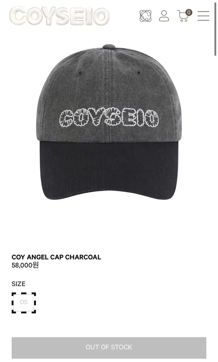 COYSEIO★キャップ★韓国★人気 COY ANGEL CAP 帽子 2色 COYSEIO☆キャップ☆韓国☆人気 COY ANGEL CAP 帽子 2色 帽子