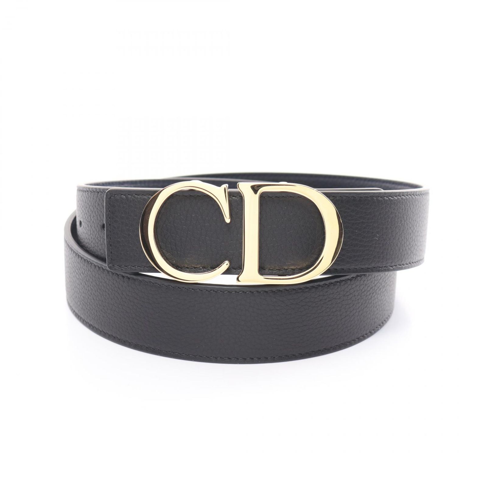 ディオール Dior ベルト CD ロゴ 4353ORTAMH16Q95 ブラック レザー ベルト メンズ