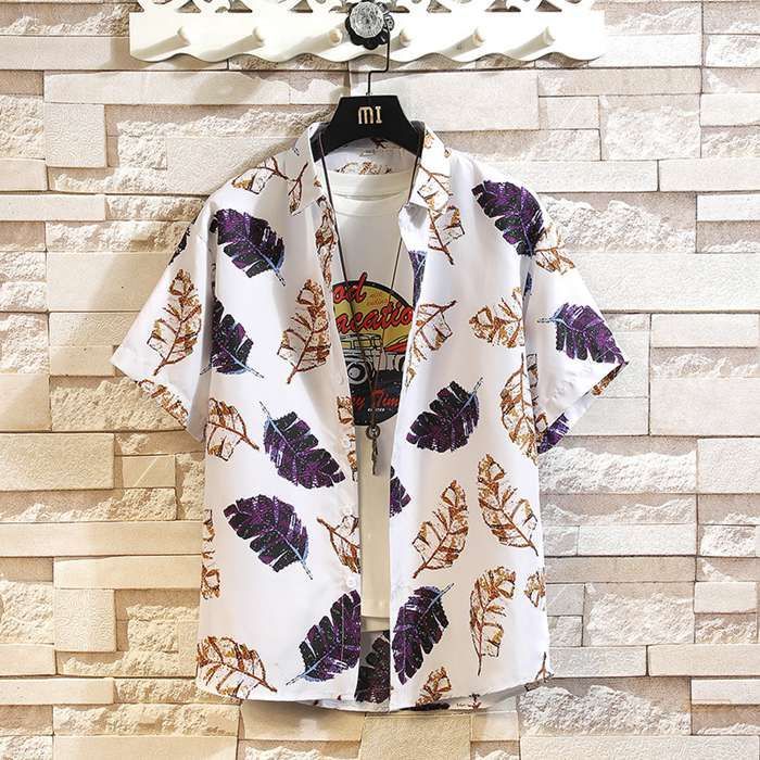 美品★pataloha／パタロハ・白ダグ　メンズサイズS大き目　希少.荒目ちりめん風織り調半袖アロハシャツ　パイナップル風実&葉っぱ総柄 OLD 美品☆pataloha／パタロハ・白ダグ メンズサイズS大き目 希少.荒