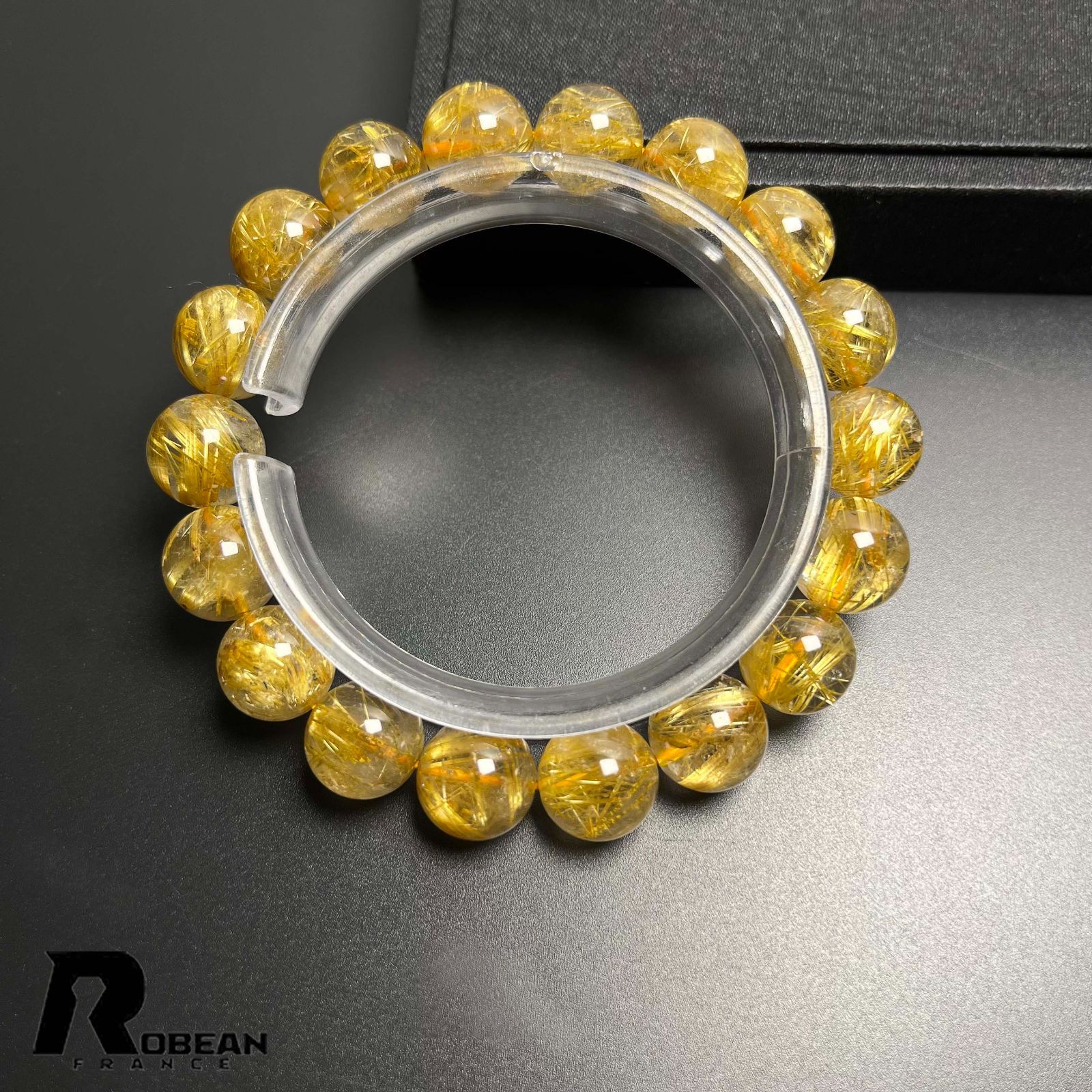 ROBEAN・極!極満針 ルチルクォーツ パワーストーン ブレスレット 天然石 ROBEAN・極!極満針 ルチルクォーツ パワーストーン ブレスレット