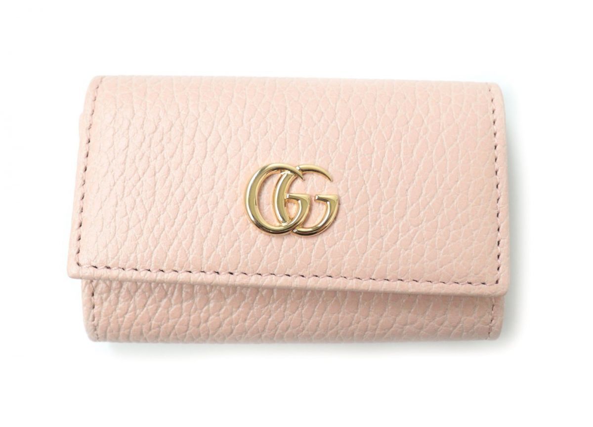 未使用品☆定価38500円 GUCCI グッチ 456118 GGマーモント ロゴ金具