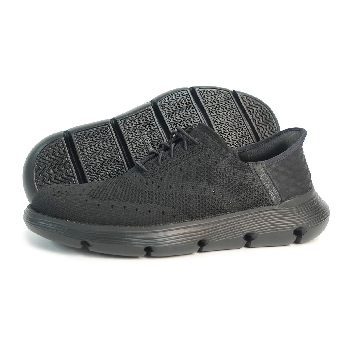 【新品】SKECHERS スケッチャーズ ビジネスシューズ スリッポン メンズ ハンズフリー スリップインズ ガルザ パルマ 205303 BBK ブラック GARZA PALMA 父の日