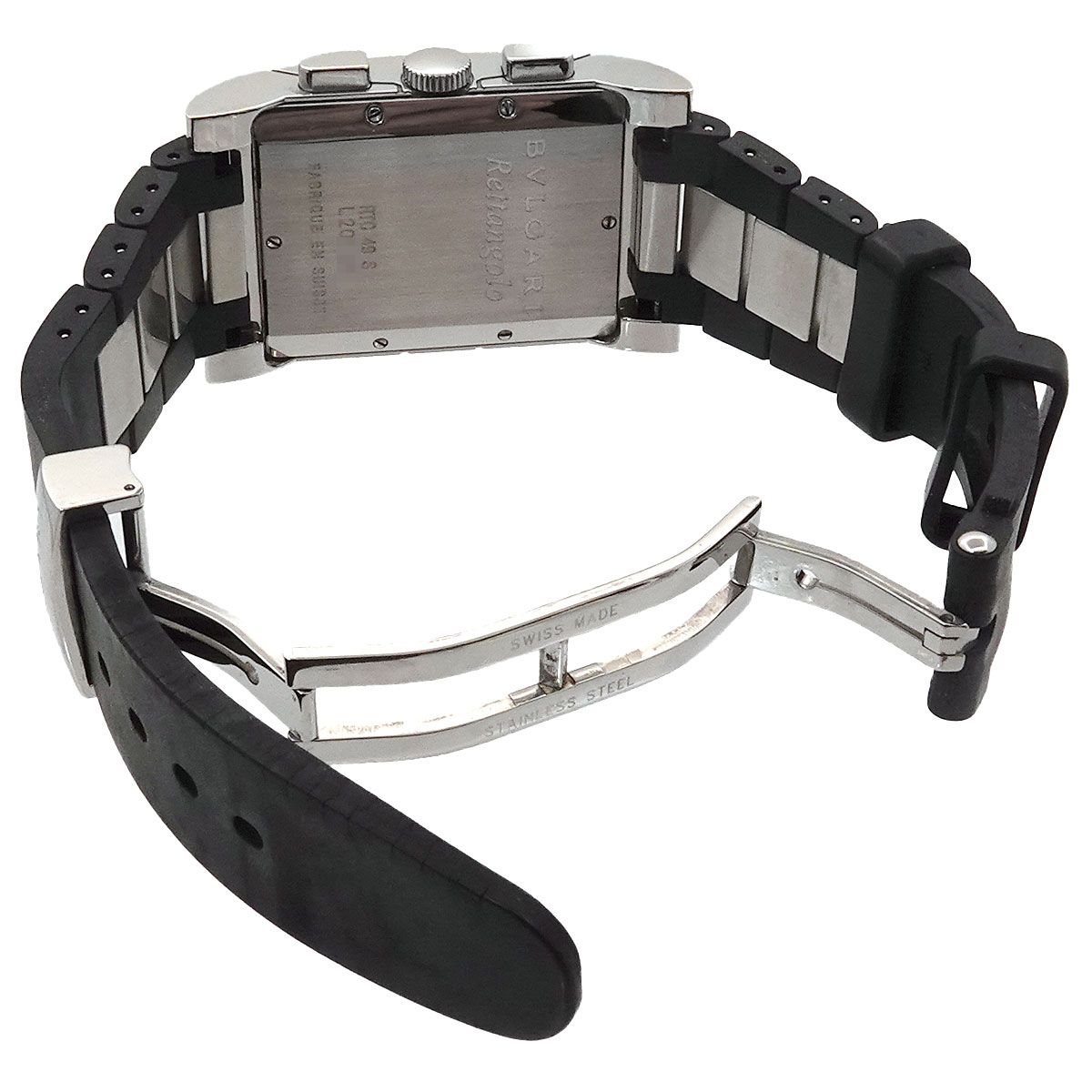 ブルガリ BVLGARI レッタンゴロ クロノグラフ RTC49S メンズ