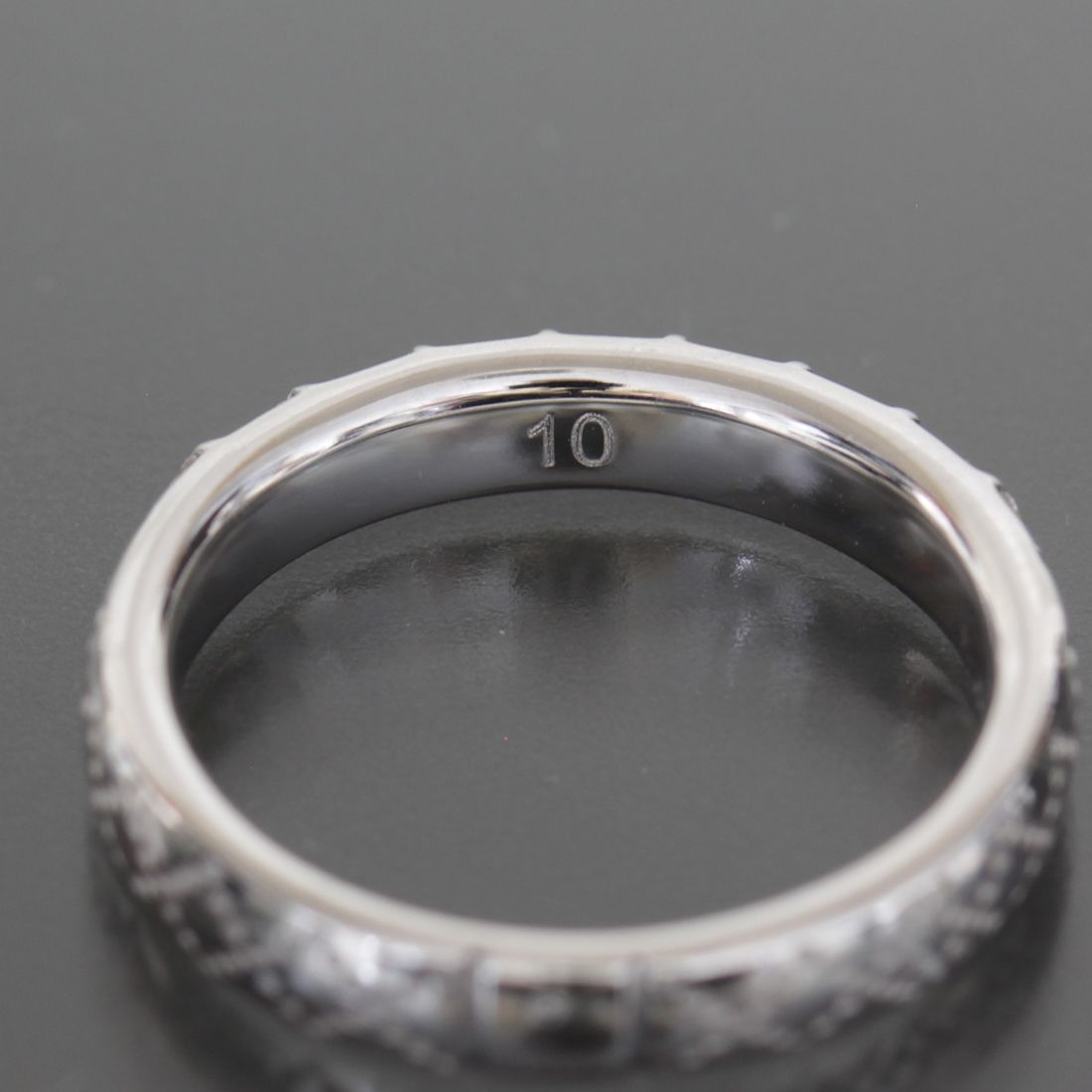 グッチ ハーフエタニティ ダイヤ リング 10号 K18WG E1693 グッチ ハーフエタニティ ダイヤ リング 10号 K18WG E1693