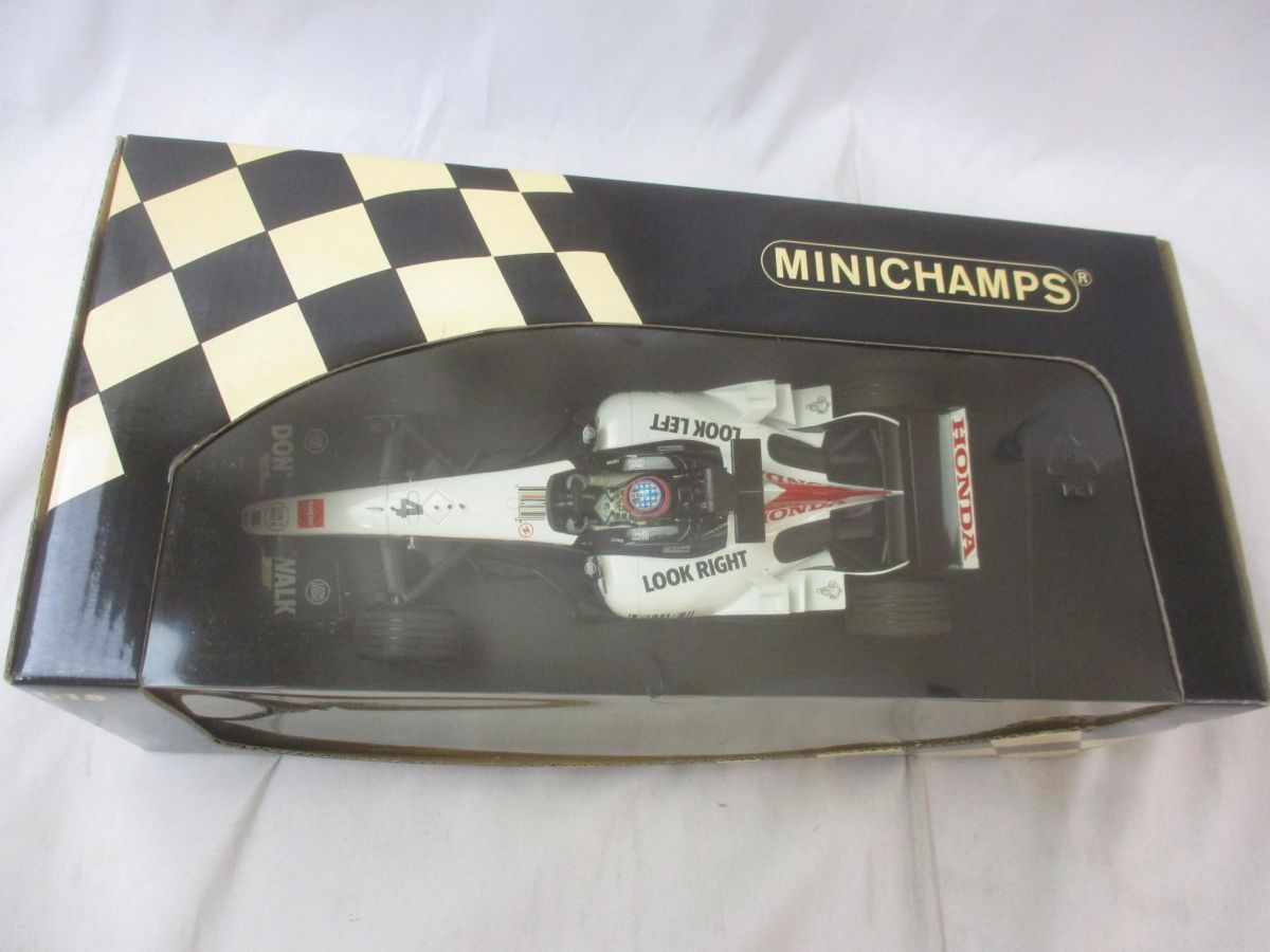 ✴︎佐藤琢磨✴︎ B.A.R HONDA 2005, MINICHAMPS 1:18 Minichamps 1:18 佐藤琢磨、BARホンダ007 F1 showcar 2005