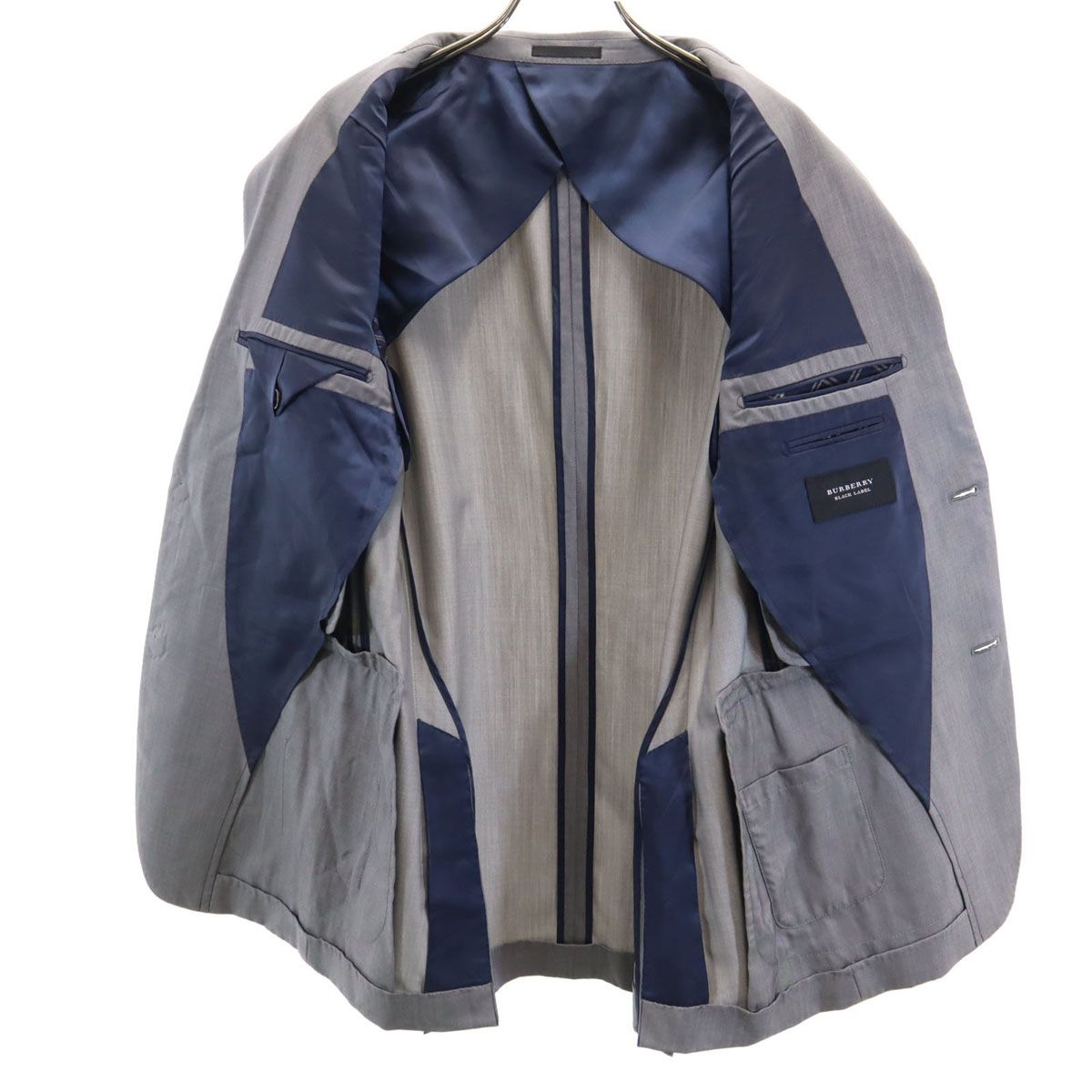 BURBERRY BLACK LABEL グレー ミリタリージャケット　サイズL BURBERRY BLACK LABEL バーバリーブラックレーベル 日本製