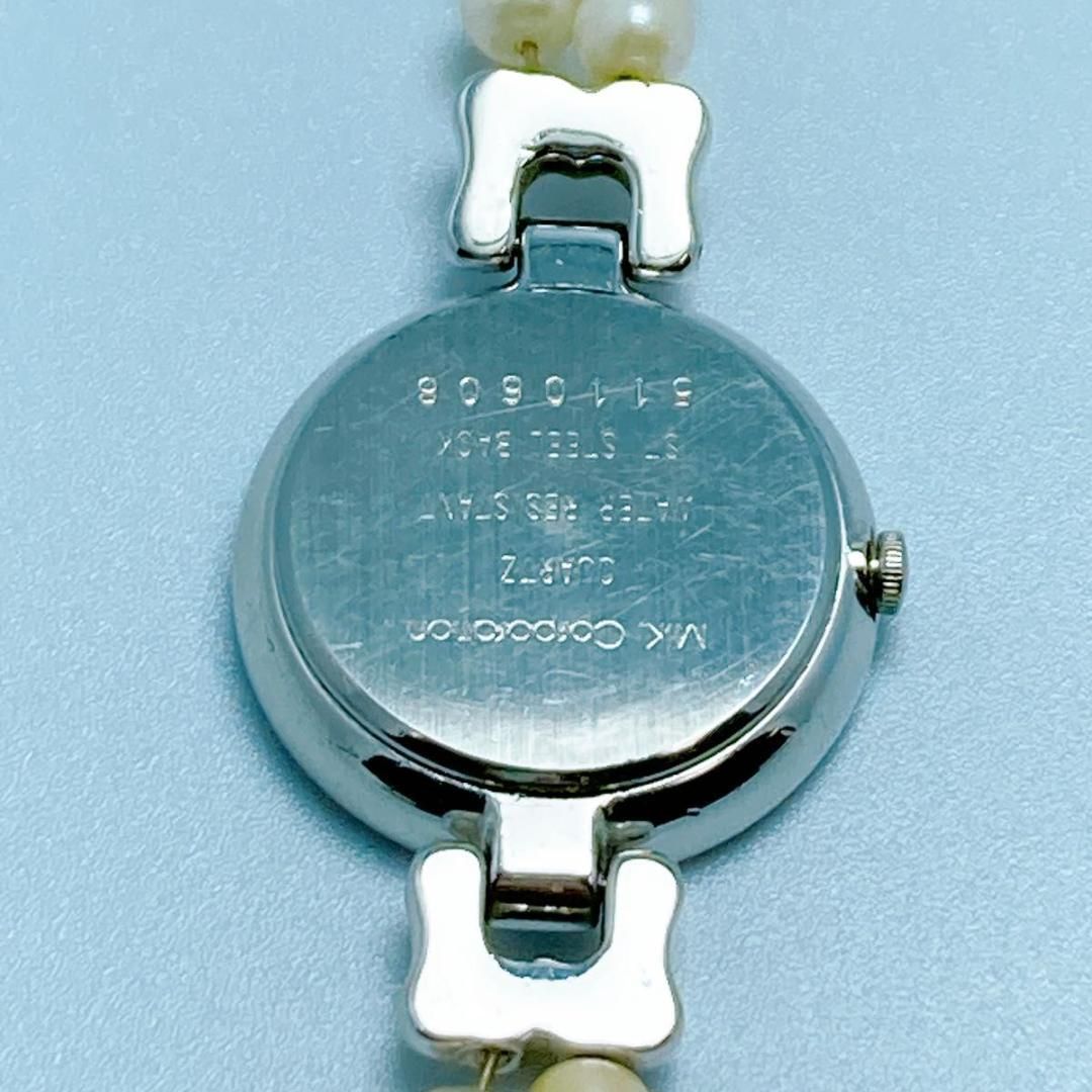 42 ミキコーポレーション　カメリア　パール　シェル　レディース　腕時計　美品 42 ミキコーポレーション カメリア パール シェル レディース