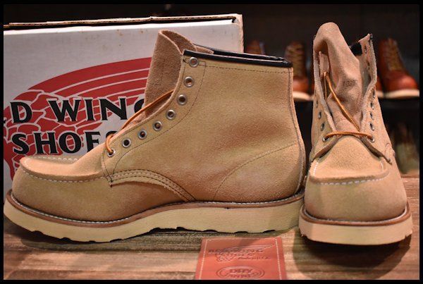 【10E DEAD 犬タグ】レッドウィング 8173 スエード アイリッシュセッター ラフアウト モックトゥ ブーツ 編み上げ redwing HOPESMORE【EP802】