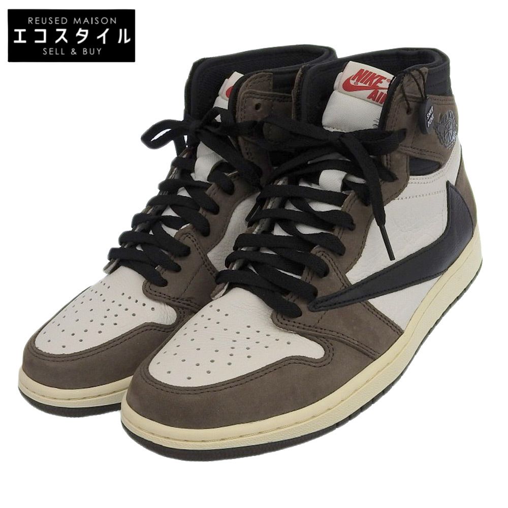 NIKE ナイキ AIR JORDAN 1 RETRO HIGH OG スニーカー シューズ メンズ ブラウン×ホワイト 27.5cm CD4487-100 9.5 US