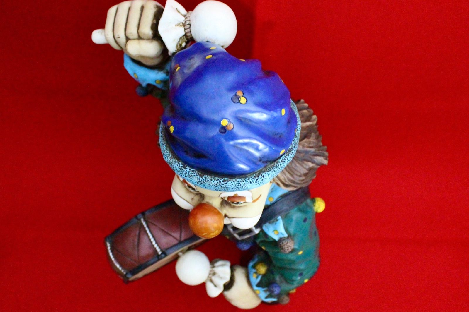 イタリア雑貨・ピエロコレクション【お茶目なピエロ 特大サイズ ドラム