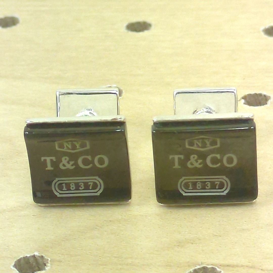 ティファニー　ノーツ　スクエア　ニューヨーク　羽ペン　シルバーカフス　Ag925 ティファニー ノーツ スクエア ニューヨーク 羽ペン シルバーカフス
