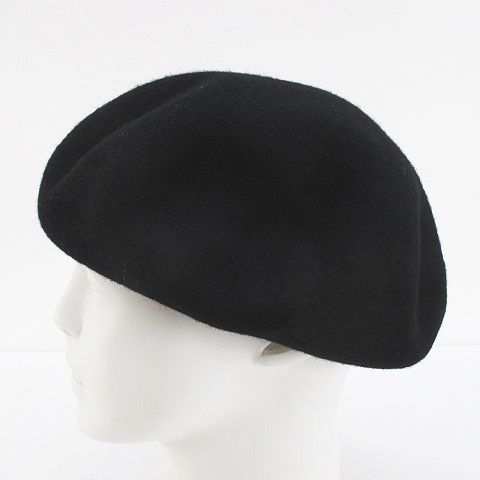 CA4LA☆ベルベットファー付き黒ベレー帽 WEDNESDAY x CA4LA BERET(ONESIZE PURPLE): ベレー｜帽子通販
