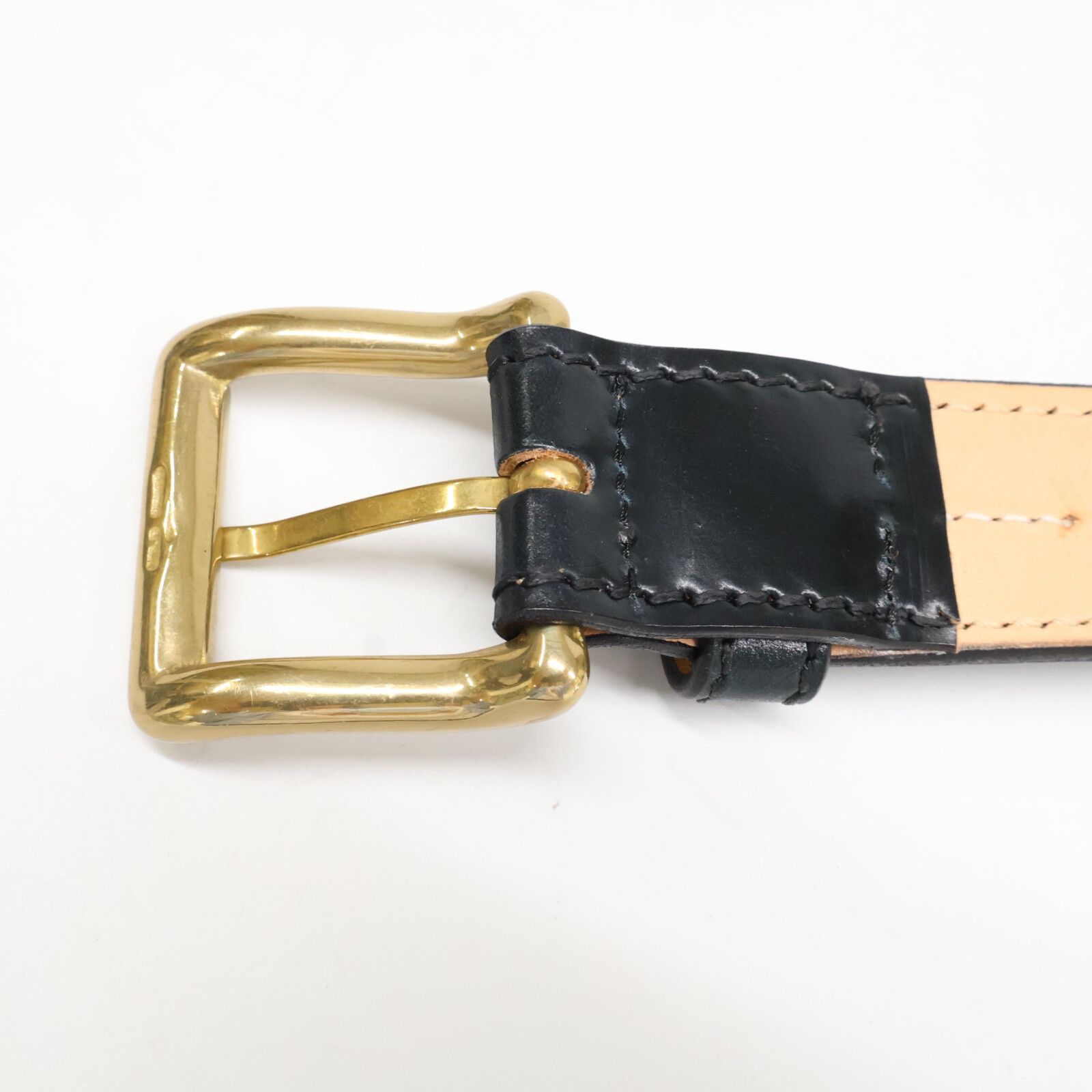 KREIS クライス ベルト シェル コードバン ベルトブラック 黒 85