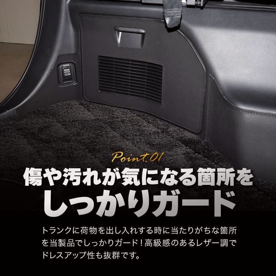 ラゲッジプロテクトシート 6p アルファード ヴェルファイア 40系 内装 ブラック ガード 保護 荷台 傷防止 汚れ防止 キズ隠し シェアスタイル