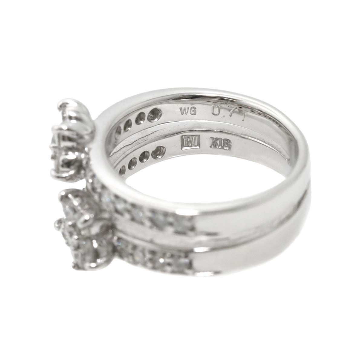 ポンテヴェキオ Ponte Vecchio 8号 リング ダイヤ 1.01ct K18 WG  