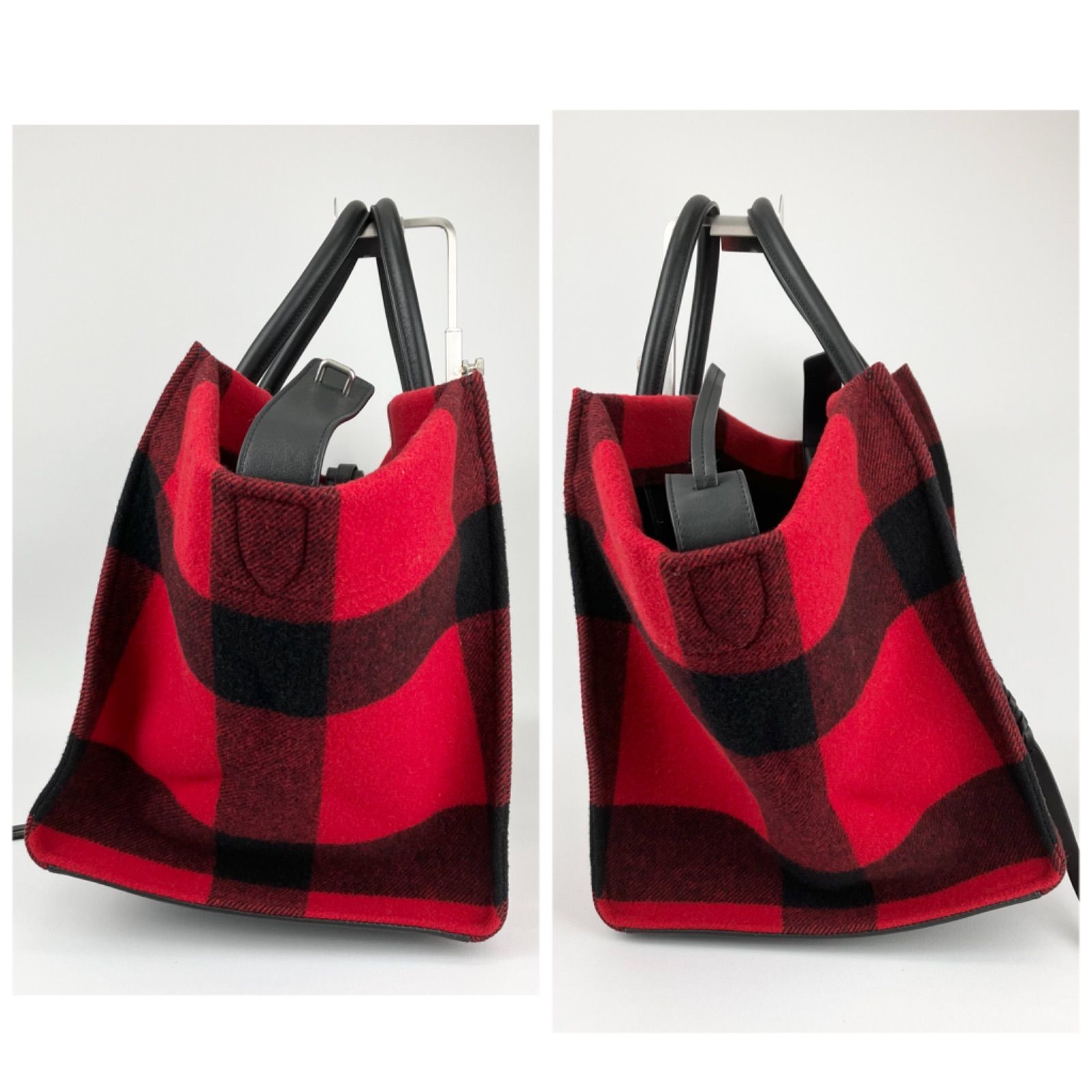 美品 CELINE セリーヌ トートバッグ ラゲージ ラージサイズ A4 赤