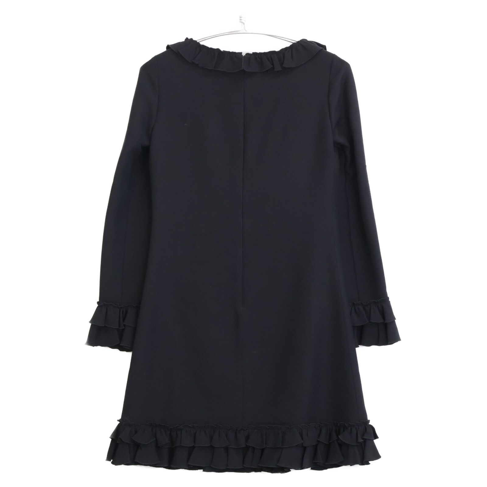 GUCCI グッチ 453999 ブラック ビジュコサージュフリル