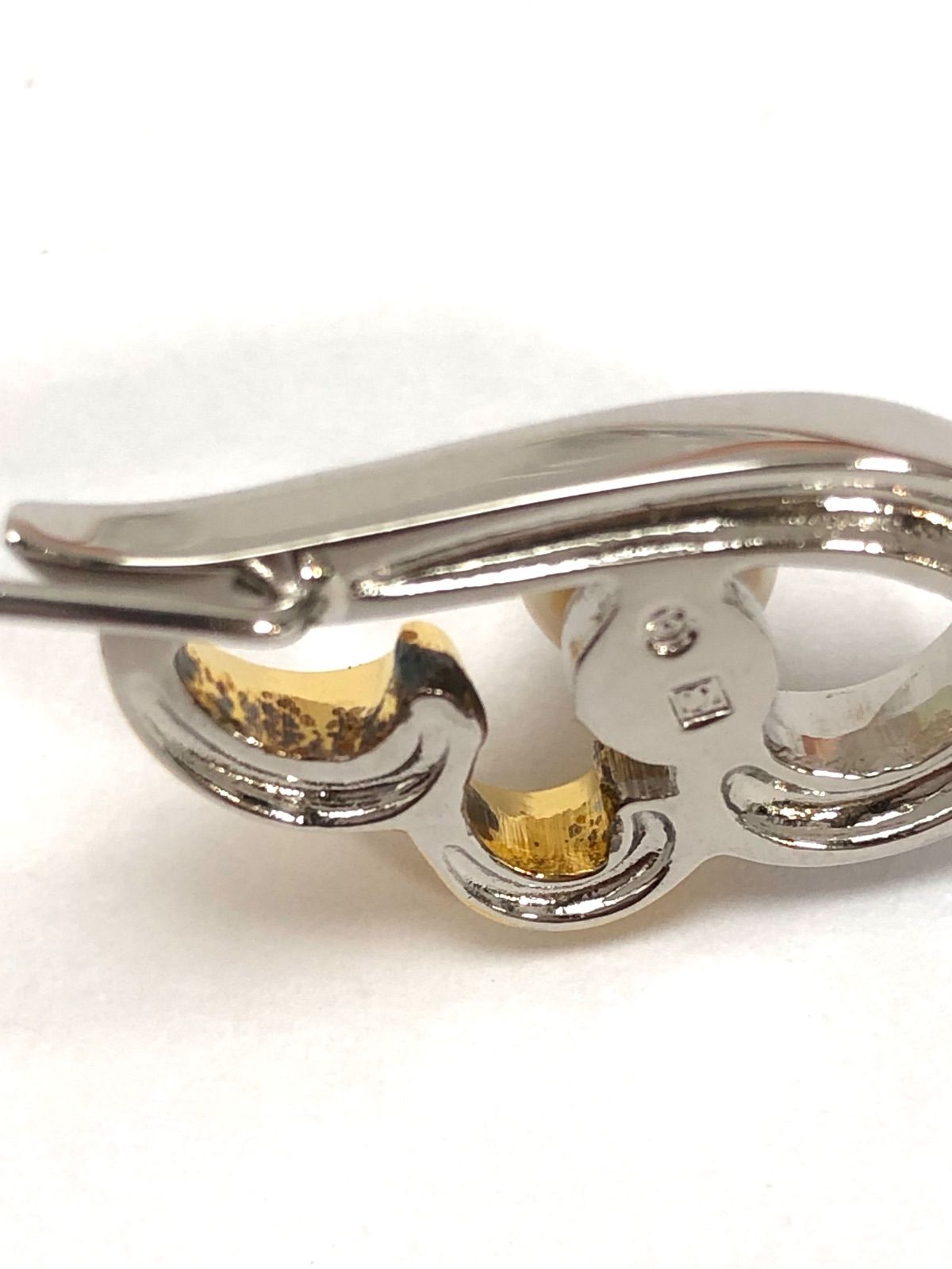 TASAKI シルバーブローチ パール 真珠 TASAKI - TASAKI タサキ ブローチ パール 真珠 5.0-7.5mm リボン