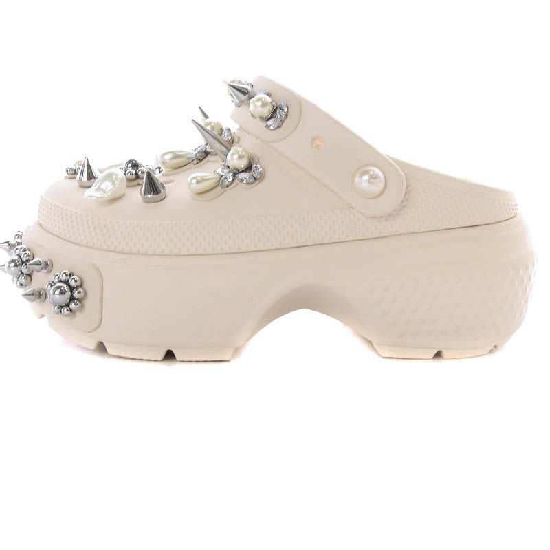 シモーネロシャ サンダル ストラップ 厚底 M7 26cm ピンクべージュ シモーネロシャ サンダル ストラップ 厚底 M7 26cm ピンクべ