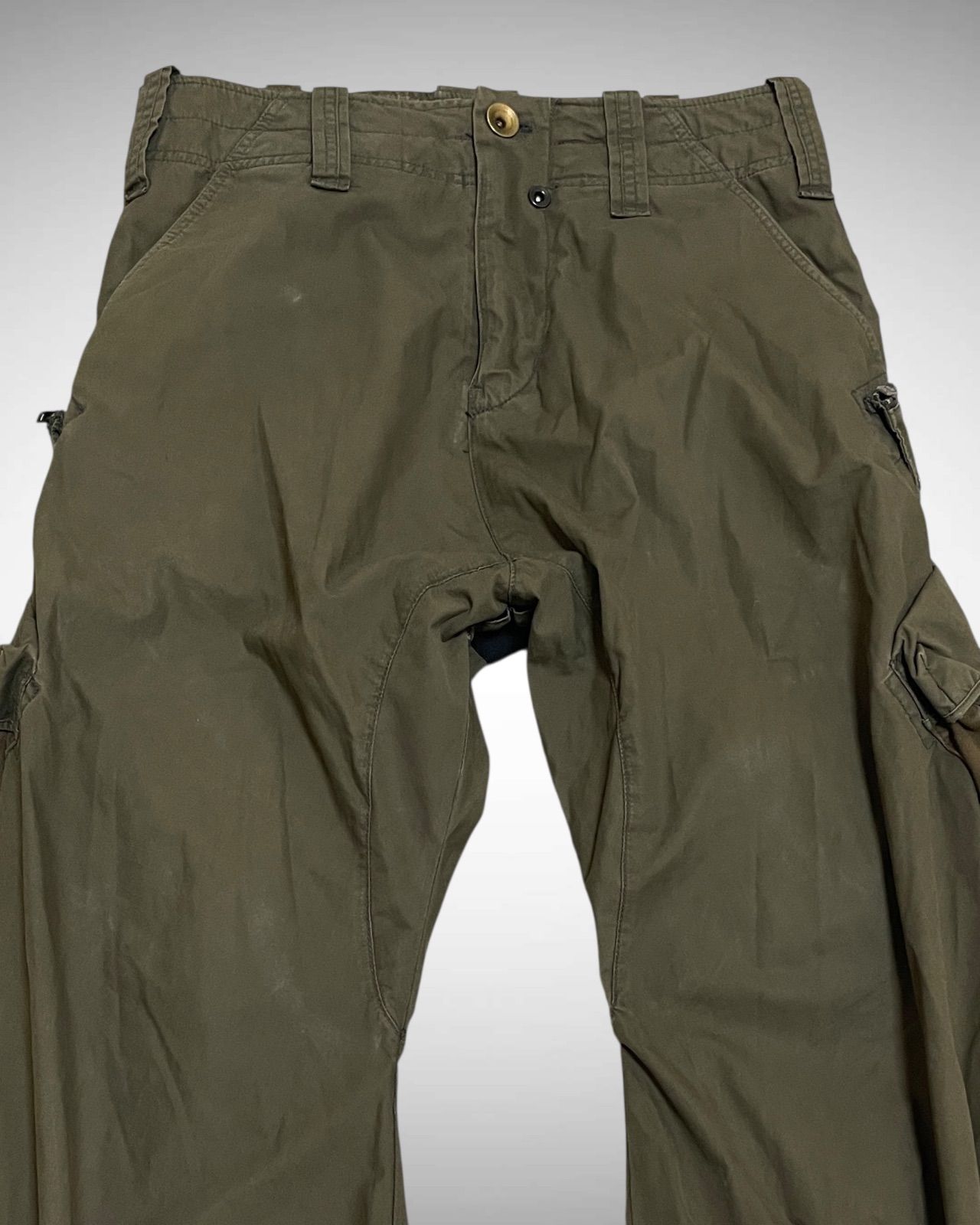 パンツ 00s archive kmrii parachute cargo pants 00s G.O.A Archive Parachute Fur Cargo Pants ゴア アーカイブ