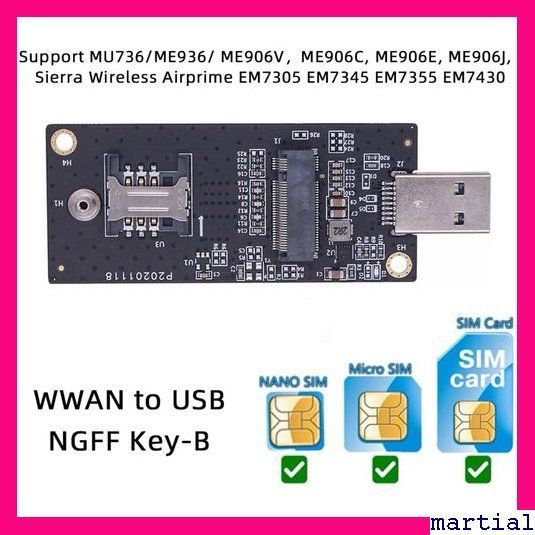 ☆人気商品☆ Cablecc Key-B M.2 NGFF WWAN G/4G LTEワイヤレスモジュールモデムカード用 791 - メルカリ