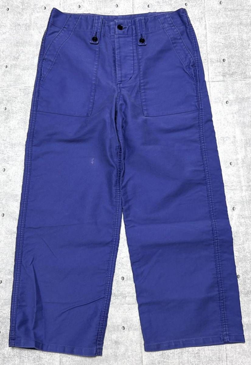 ユーロ古着40s 50s フランス製 ワイドバギーベイカーパンツ 40s～50s