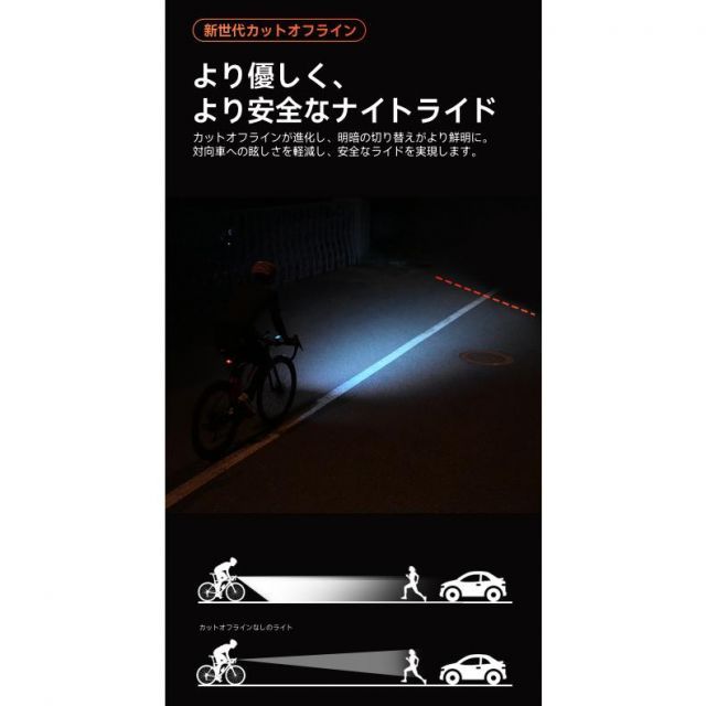 高品質スマートバイクフロントライト
