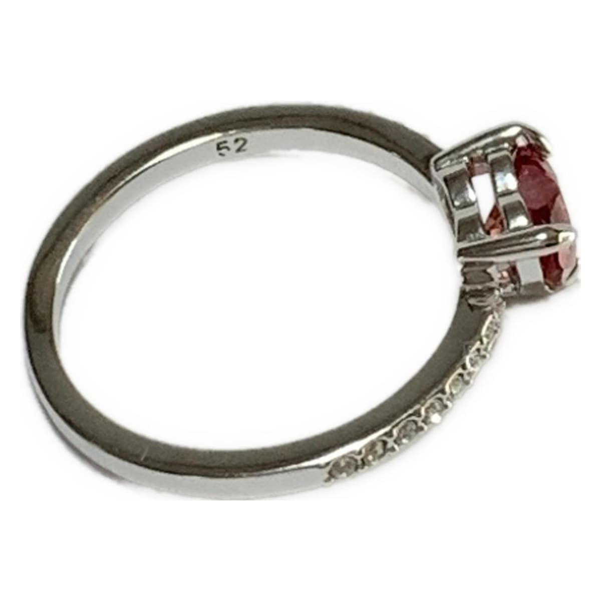 SWAROVSKI(スワロフスキー) リング美品 シルバー×レッド×クリア