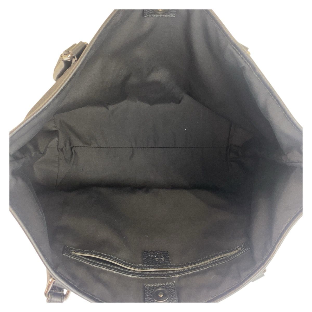 GUCCI ハンドバッグ　キャンバス　レザー　GG シルバー金具　黒 楽天市場】美品 GUCCI グッチ ブラック 黒 シルバー金具 GG
