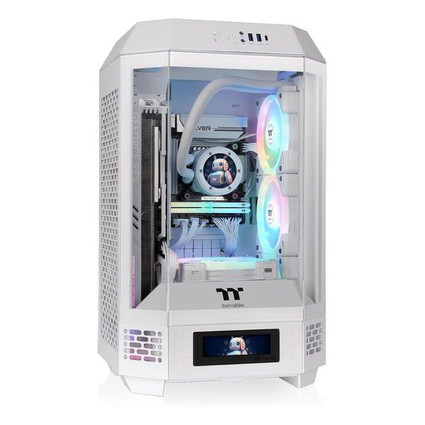 スノーホワイト 強化ガラスパネル Intel Core i5 デスクトップPC Thermaltake サーマルテイク The Tower 250 Snow 3面強化ガラス