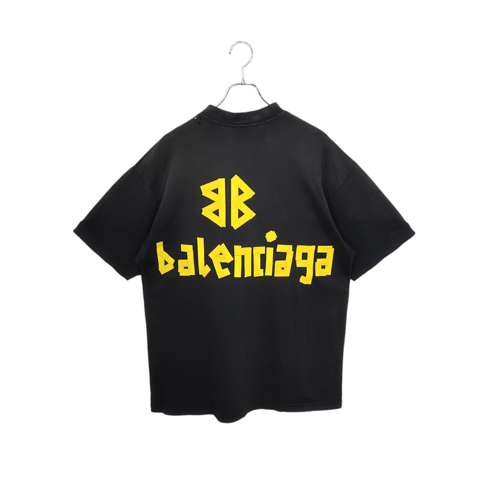 正規品 バレンシアガ 25SS Tシャツ テープロゴ Balenciaga ロゴテープ
