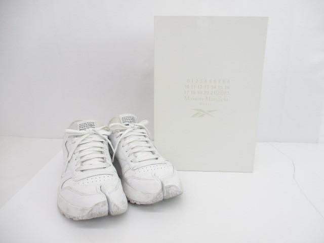 中古 リーボック Reebok ×Maison Margiela メゾン マルジェラ クラシックレザータビ H04865 ホワイト 28cm メンズ