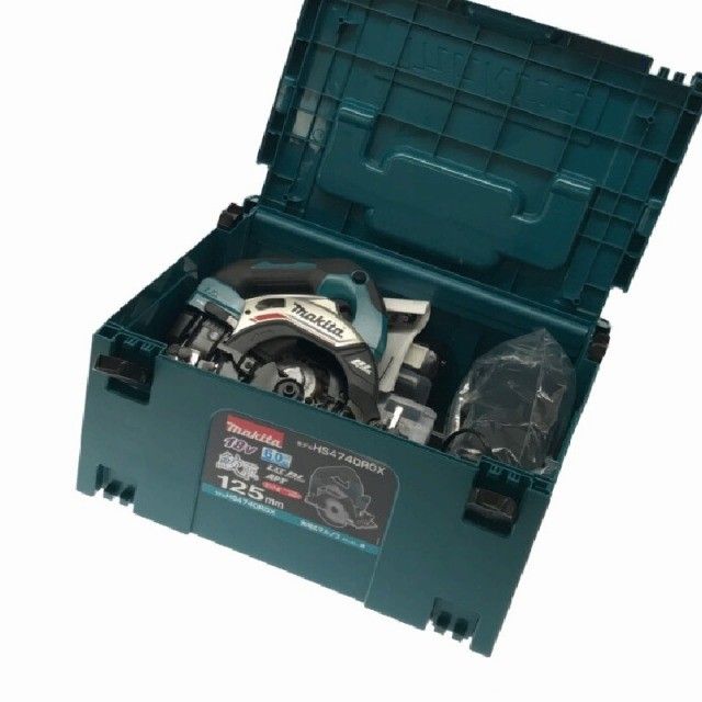 makita マキタ 18V 125mm 充電式マルノコ HS474DRGX 青 ブルー 本体 バッテリー2個 6.0Ah 充電器 ケース 鮫肌