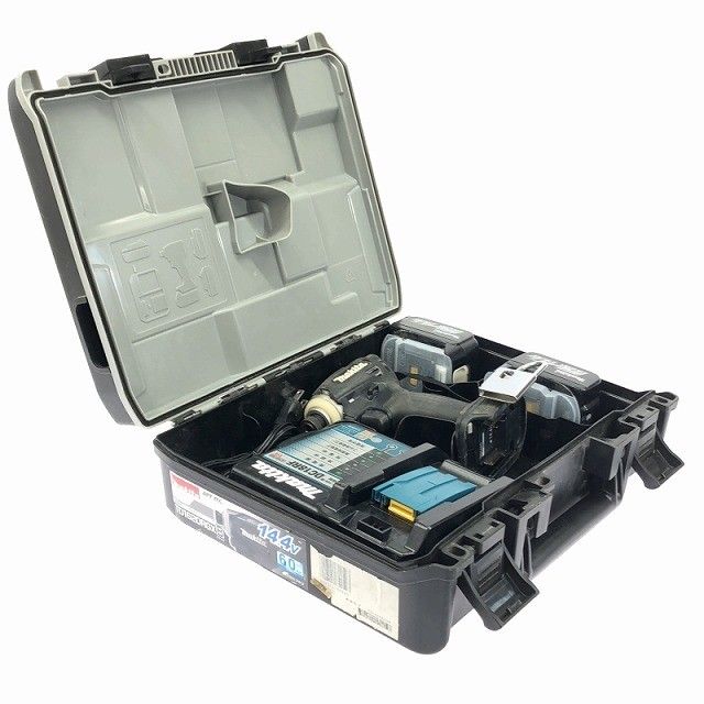 品 makita マキタ 14.4V 充電式インパクトドライバー TD162DRGXB バッテリー2個 14.4V 6.0Ah 充電器 ケース付 コードレス116948