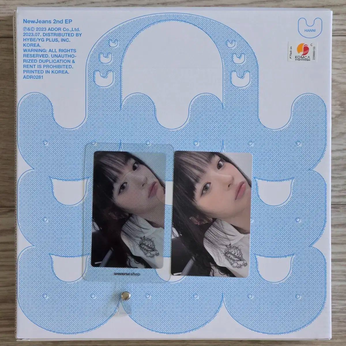 newjeans hanni ハニ アルバム トートバッグ セット NEWJEANS - [GET UP] (2nd EP BUNNY BEACH BAG HANNI Version