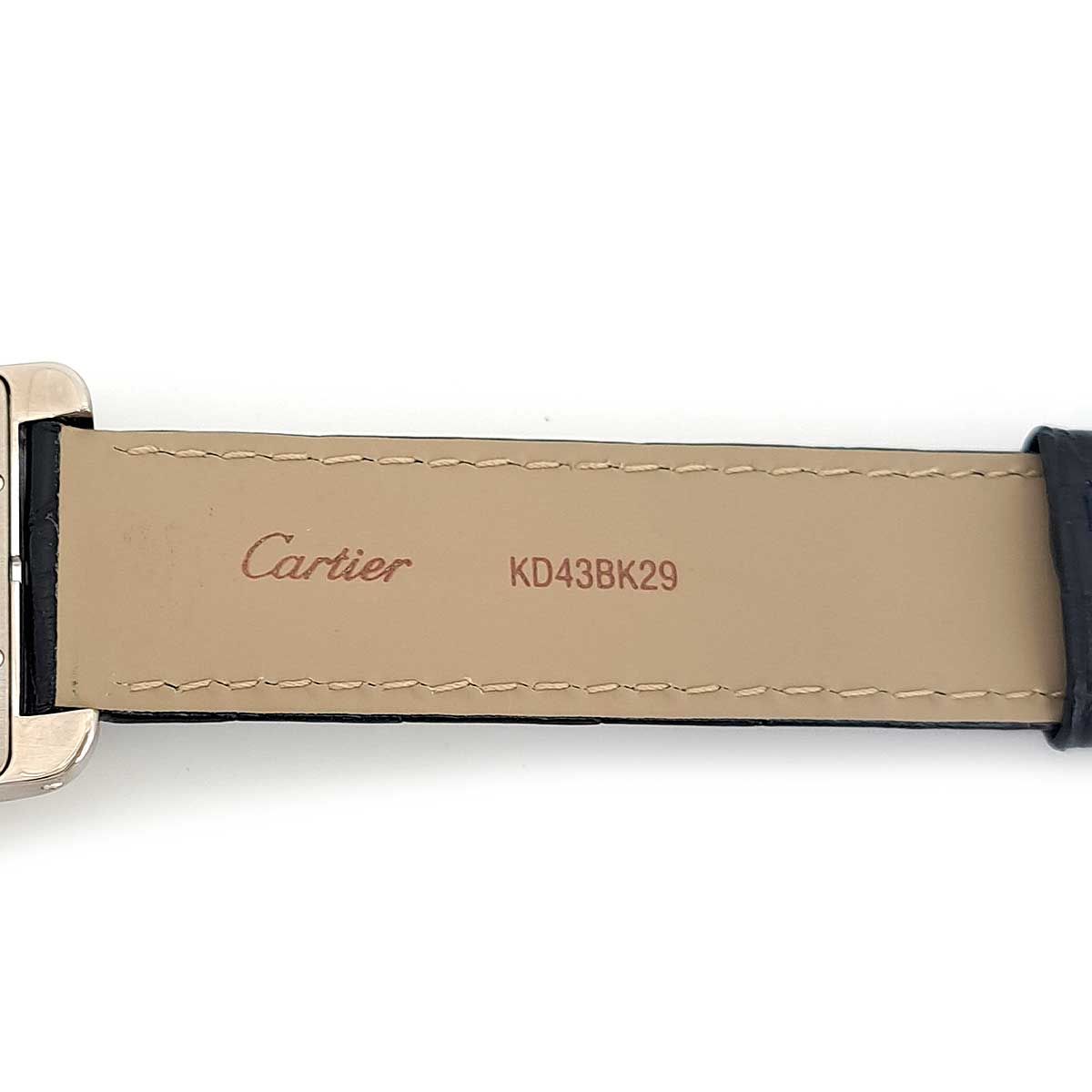 カルティエ タンクアメリカン LM Overhauled by Cartier W2601356 手巻き ホワイトゴールド メンズ CARTIER【中古】 【時計】