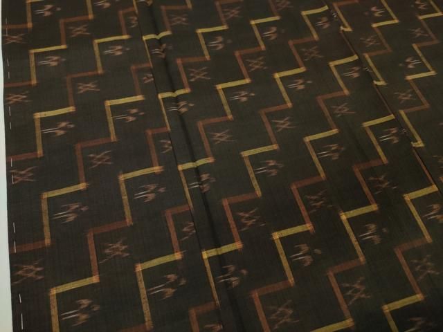 平和屋本店□極上 国指定重要無形文化財 本場久米島紬 手織 逸品 未