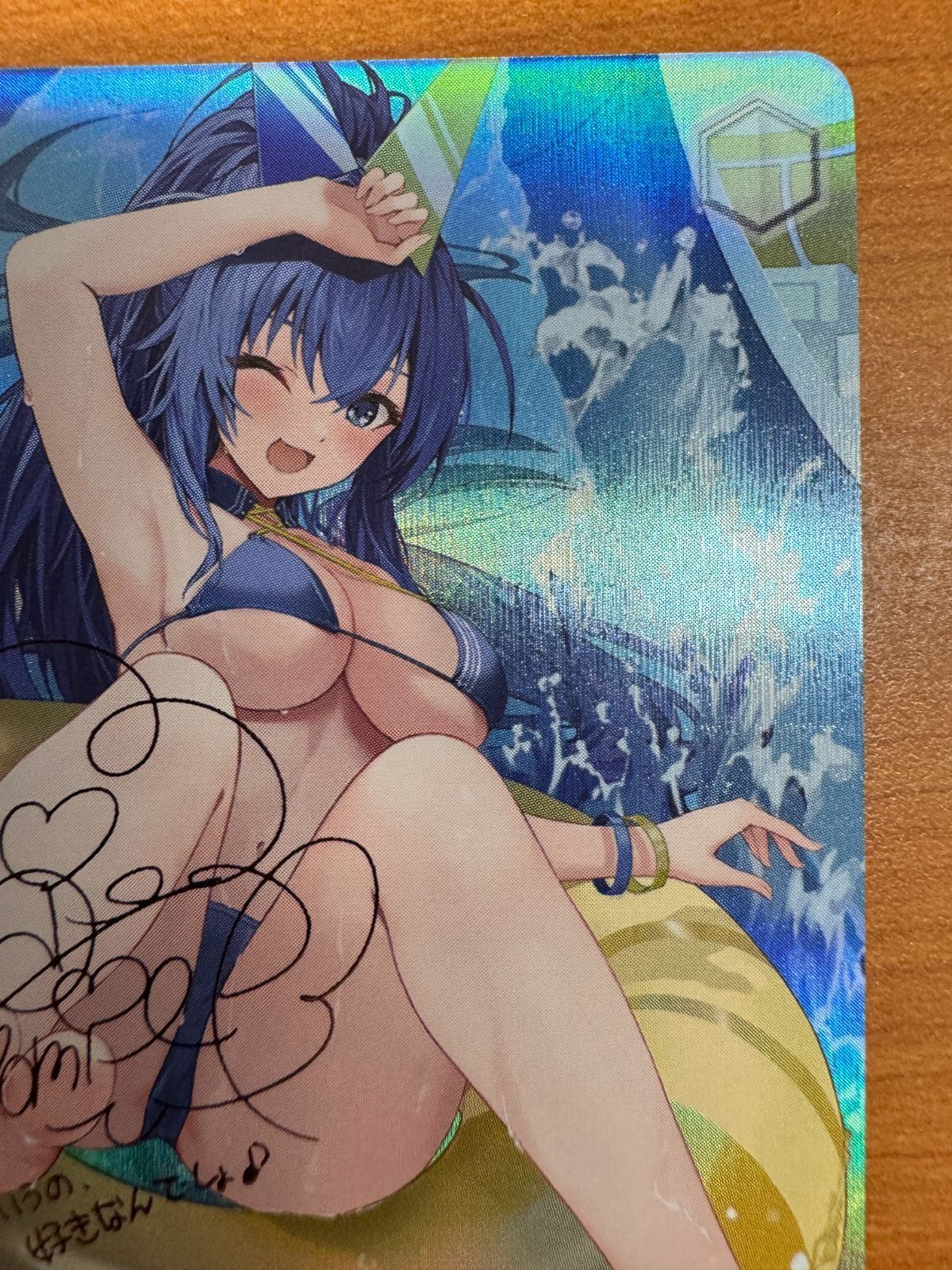 ヴァイスシュヴァルツ 戦艦 ニュージャージー SP サイン 美品 戦艦 ニュージャージー SP サイン 箔押し アズールレーン