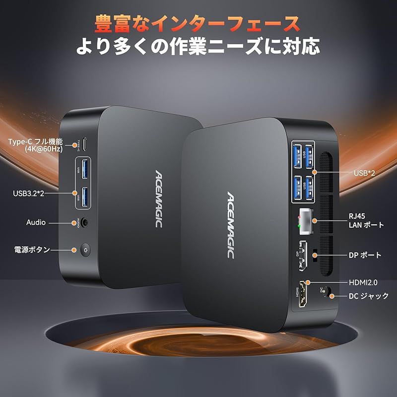 ACEMAGIC ミニpc AMD Ryzen 5 7430U 最大4.3GHz 6C|12T 16GB RAM 512GB SSD最大4TB拡大可 mini pc ryzen Windows11 Pro 4K 60Hz 3画面出力 Type-C|HDMI 1 CHRISTIANNAURATH_COM_BR