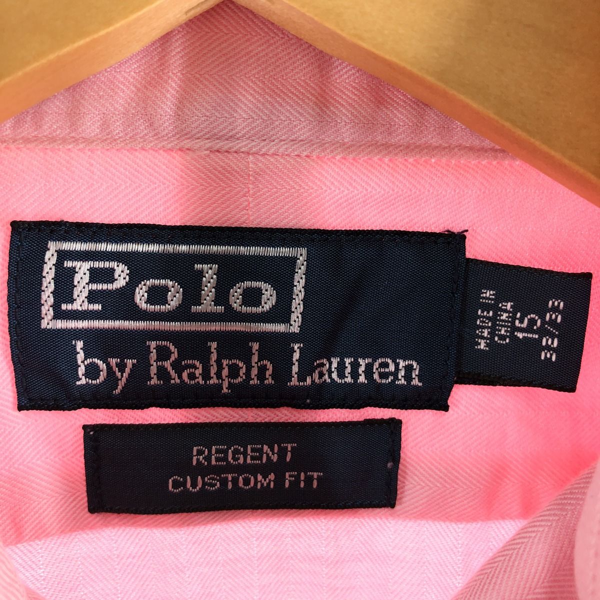古着 ラルフローレン POLO by Ralph Lauren REGENT CUSTOM FIT ワイドカラー ヘリンボーン 長袖 コットンシャツ メンズM相当 /eaa562048 古着 ラルフローレン Ralph Lauren POLO by Ralph Lauren REGENT