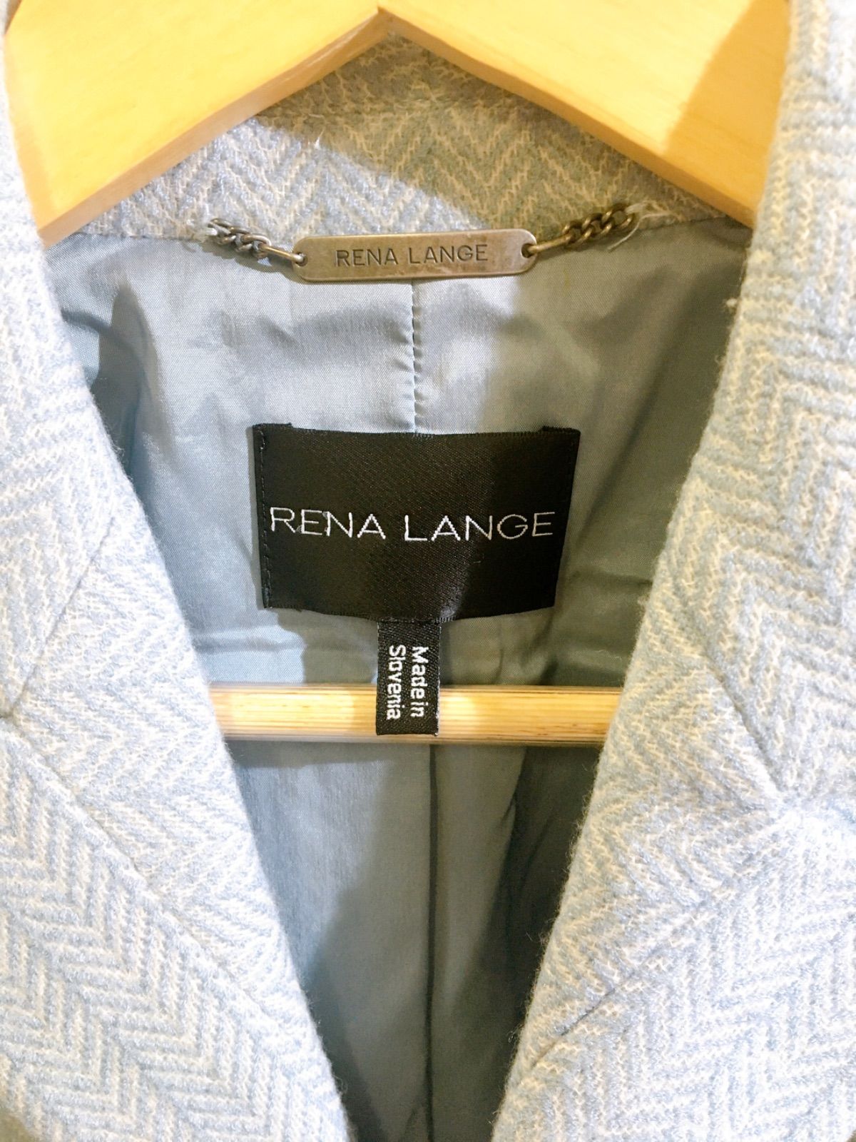 Rena Lange レナランゲ レディース ウール 4ボタン ジャケット ペール